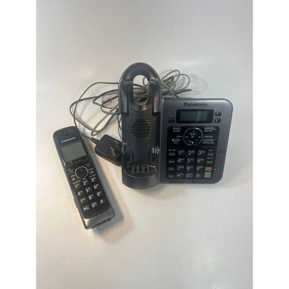 Panasonic KX-TG155SK Working Cordless Phone with Answering Machine Bluetooth ID - Picture 7 of 9